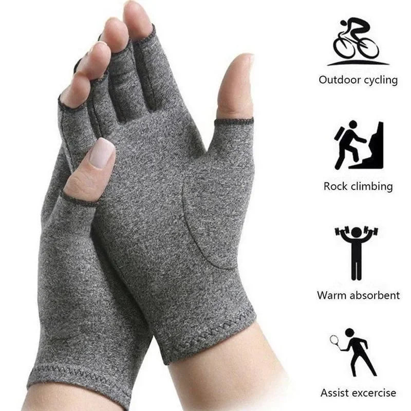 1 Pair Winter Warm Arthritis Gloves Anti Arthritis Therapy Compression Ache Joint Pain Relief Screen Gloves Health Care