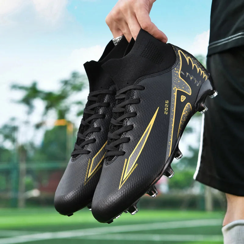 Men’s Soccer Shoes – High Ankle, Non-Slip, Ultralight Boots