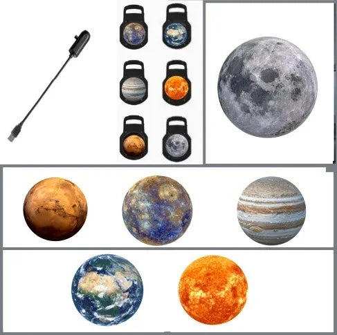 2025 Christmas Day LED Night Light USB Flexible Projector Light Holidays Party led Atmosphere Lights Starry Moon Ambient Lamp