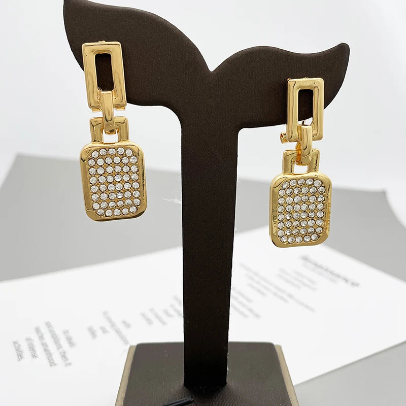 Luxury 18K Gold Plated Jewelry Set Italy Dubai Necklace Earrings Bracelet Ring For Women Mother's Day Gift ﻿