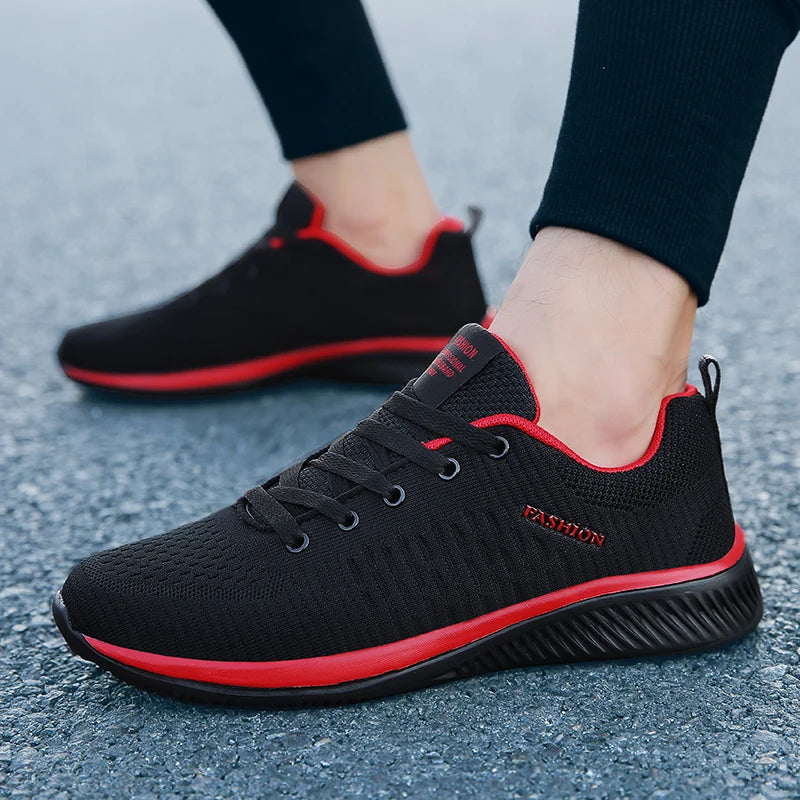 Men’s Lightweight Running Sneakers – Breathable Mesh Casual Shoes