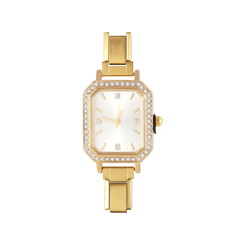 2025 New Fashion 1PC Men Women's Stainless Steel Round Simple Watch Bracelet Bangle For Friend Wife Birthday Gift DIY Jewelry