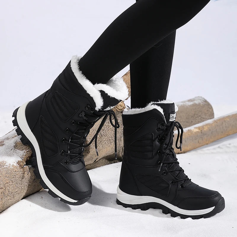Women’s Winter Snow Boots – Waterproof Ankle Hiking Shoes