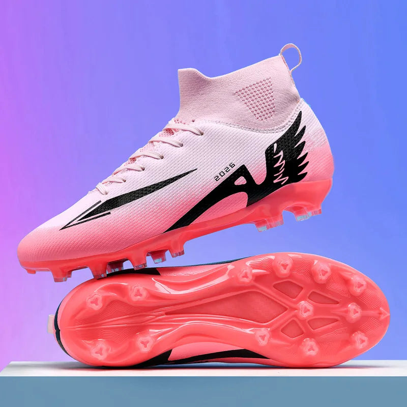 Men’s Soccer Shoes – High Ankle, Non-Slip, Ultralight Boots