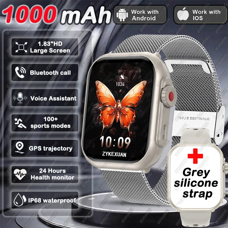 AMOLED Smart Watch with Bluetooth Call & GPS