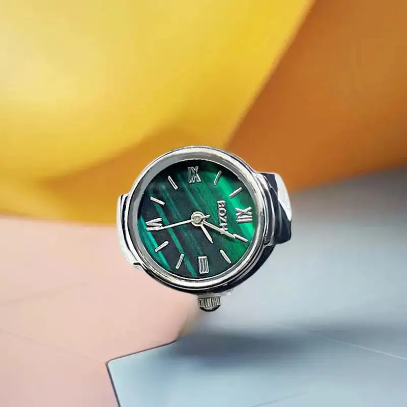 Best-Selling Vintage Look Finger Ring Watch; Alloy Shell Design; Ideal Men's Accessory Women's Gift; Quartz Fashion Watch