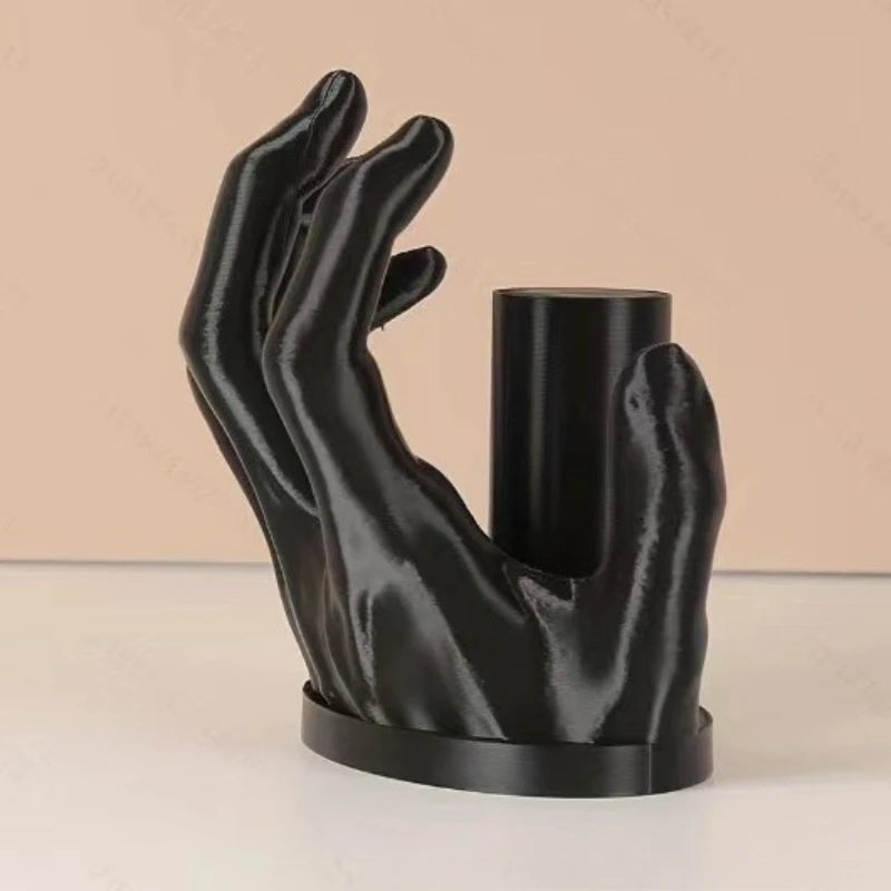 Art Hand Tissue Holder Indoor Desktop Decoration Resin Handicrafts Ornaments Creative Design Organization Storage Napkin Box