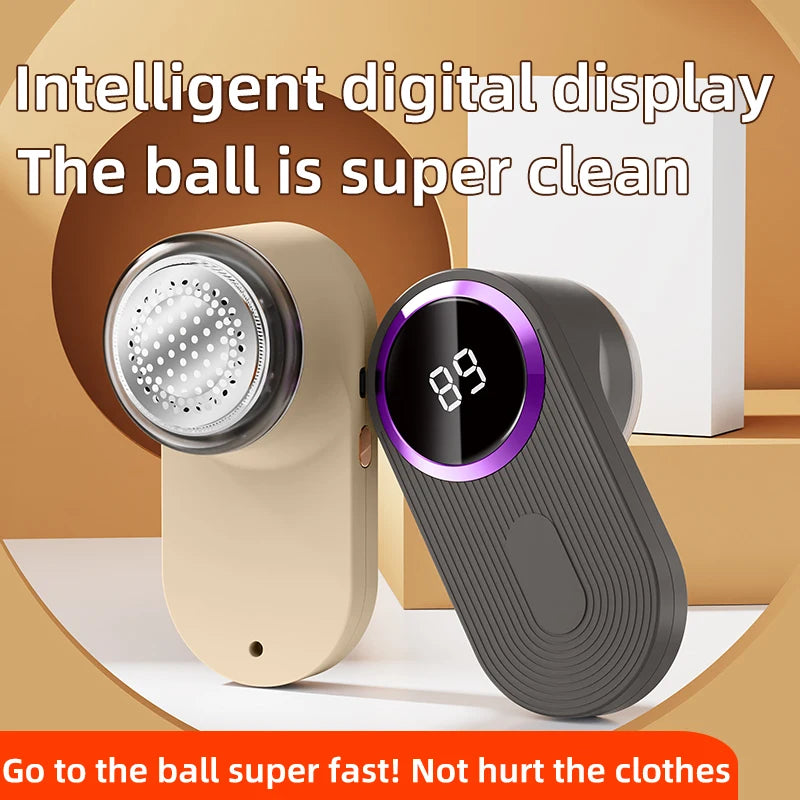 Portable Fabric Shaver LED Screen Electric Lint Remover for Clothes Sweater Fur Pill Shaver USB Rechargeable Handheld