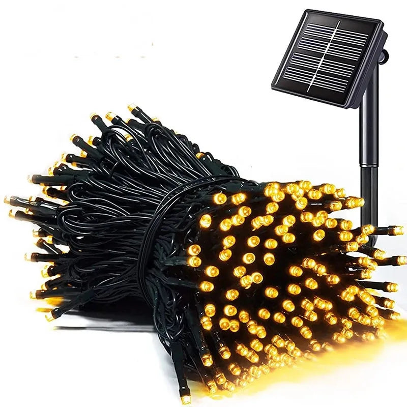 Solar String Fairy Light LED Waterproof Outdoor 5M/12M/22M Garland Street Lamp Festoon Christmas Party For Garden Decor