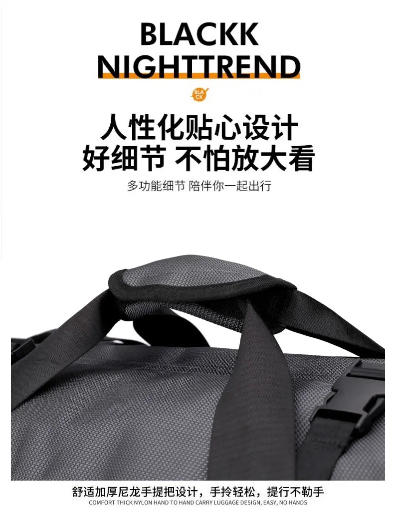 Travel Bag, Large Capacity Handbag, Portable Outdoor Carry-On Luggage, Wheeled Travel Bag, Convenient and Practical Unisex Travel Bag