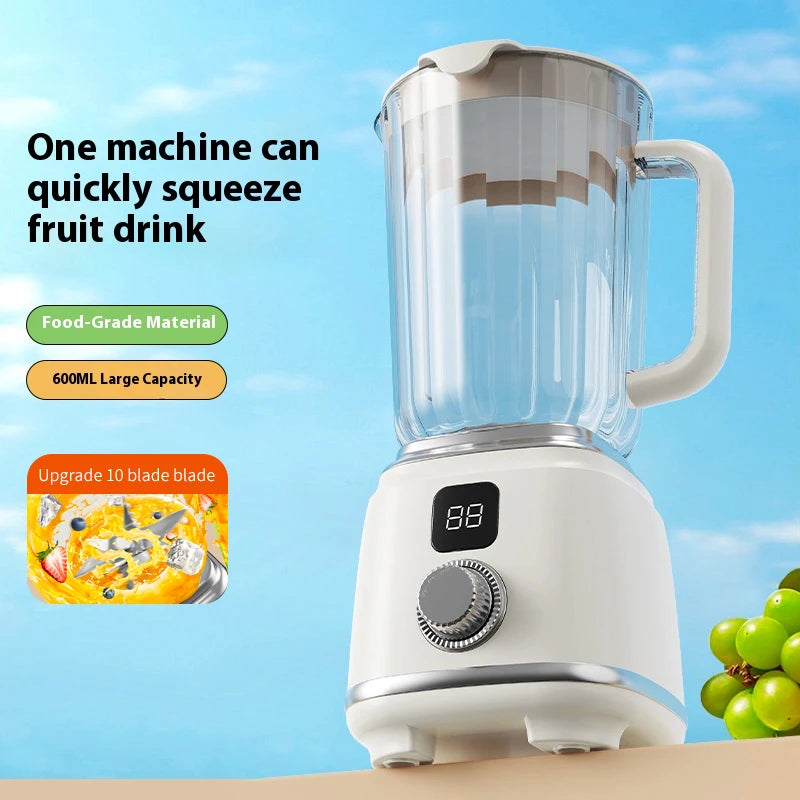 Portable Rechargeable Juicer Blender USB 2 in 1 Fruit Juice Extractor Quiet Operation for Travel Outdoor Baby Food Smoothie