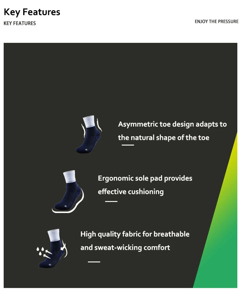 Performance Running Socks Breathable Cushioned