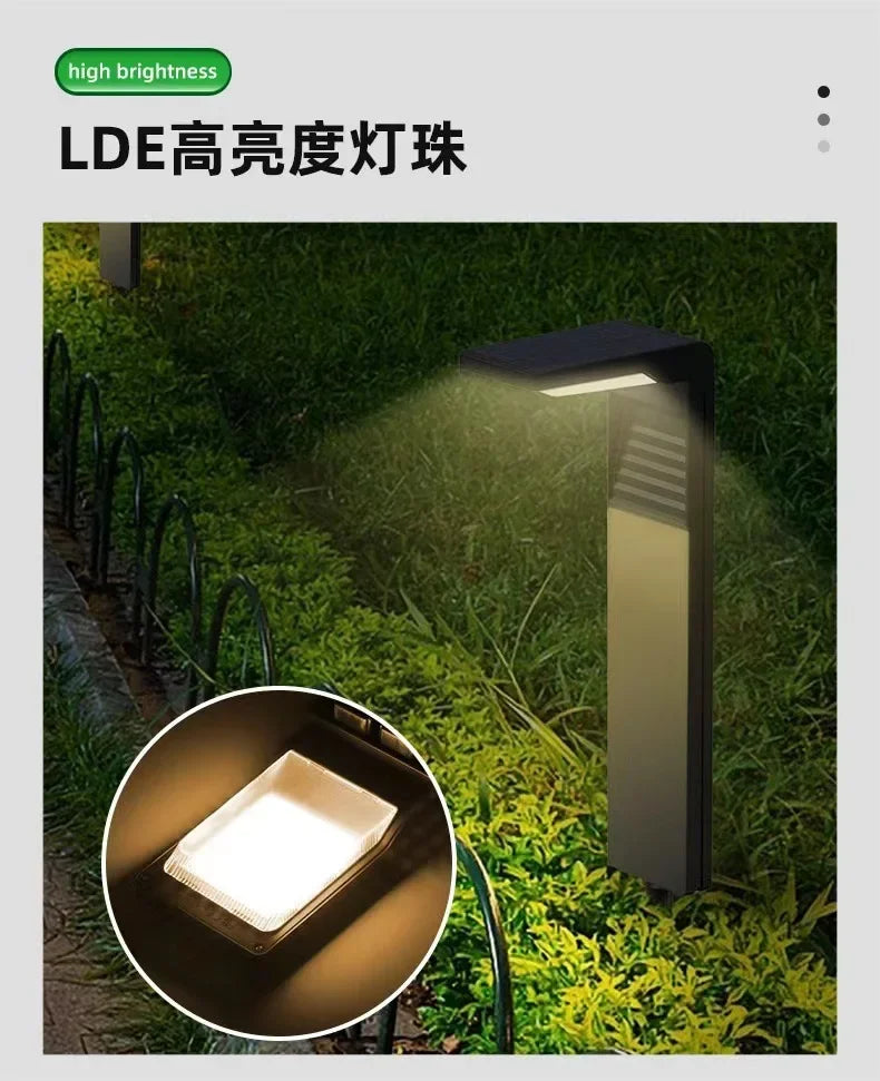 Outdoor Solar Garden Light Waterproof LED Light Grass Villa Decoration Aisle Landscape Lamp Post Garden Aisle Solar Lawn Light