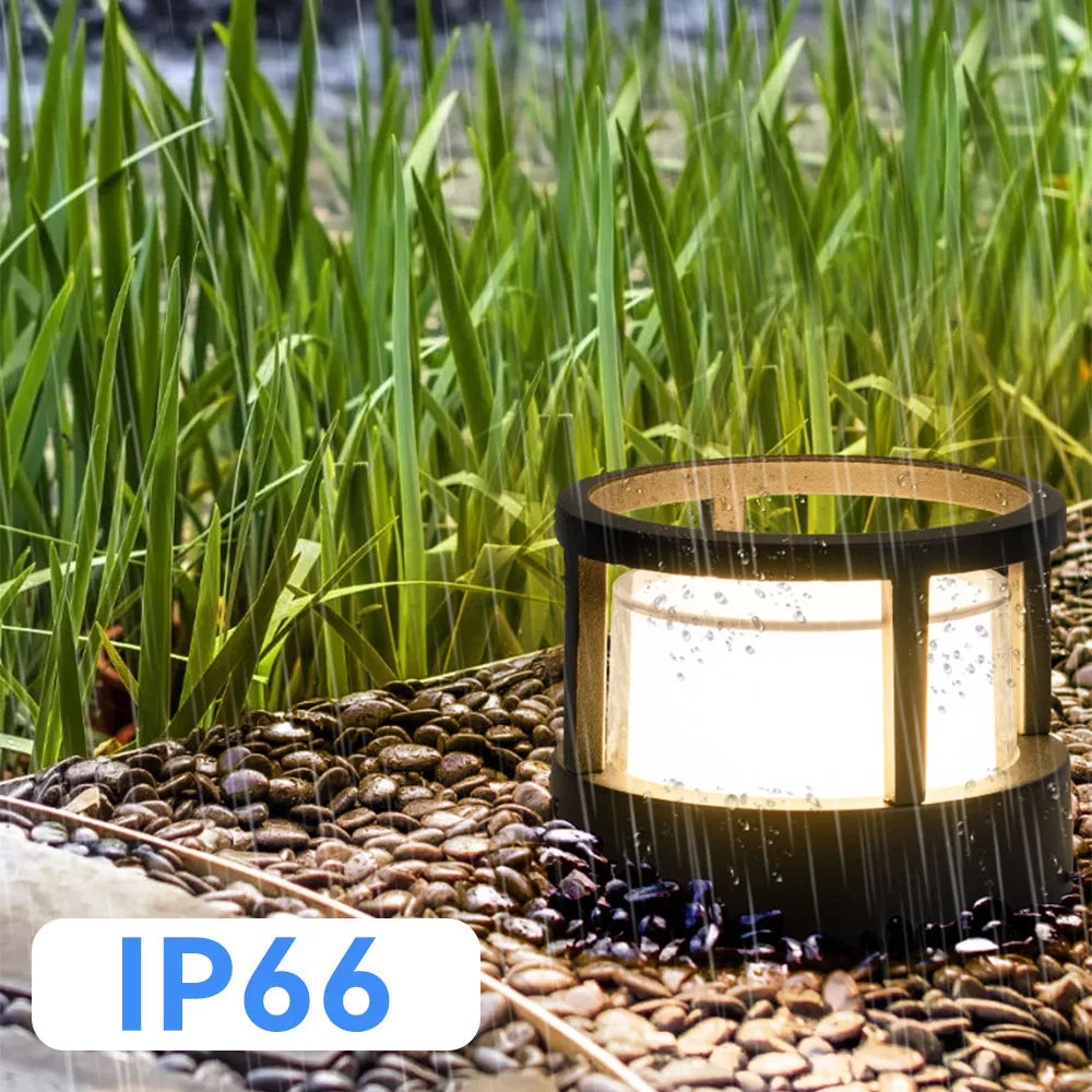 Outdoor 6W 12W  LED Lawn Lamp New Style Waterproof IP66  Garden Path Square Landscape Lawn Lights 110V 220V Warm White Lighting