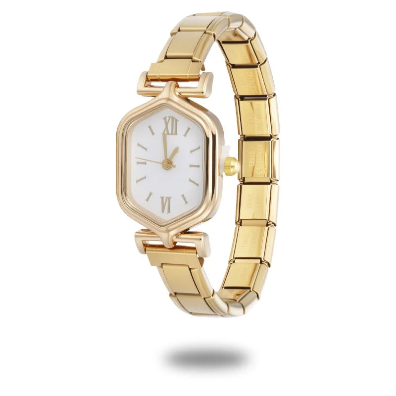 2025 Fashion Women's Men's Stainless Steel Oval Heart Square High Quality Watch Bracelet For Friend Birthday DIY Bracelet Gift