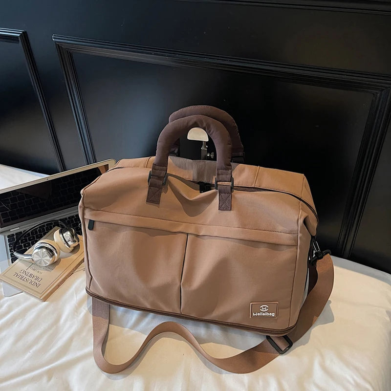 Women Travel Luggage Shoulder Bags Casual Outdoor Travel Short  TripTote Bag Portable Commuting Gym Fitness Sports Handbag