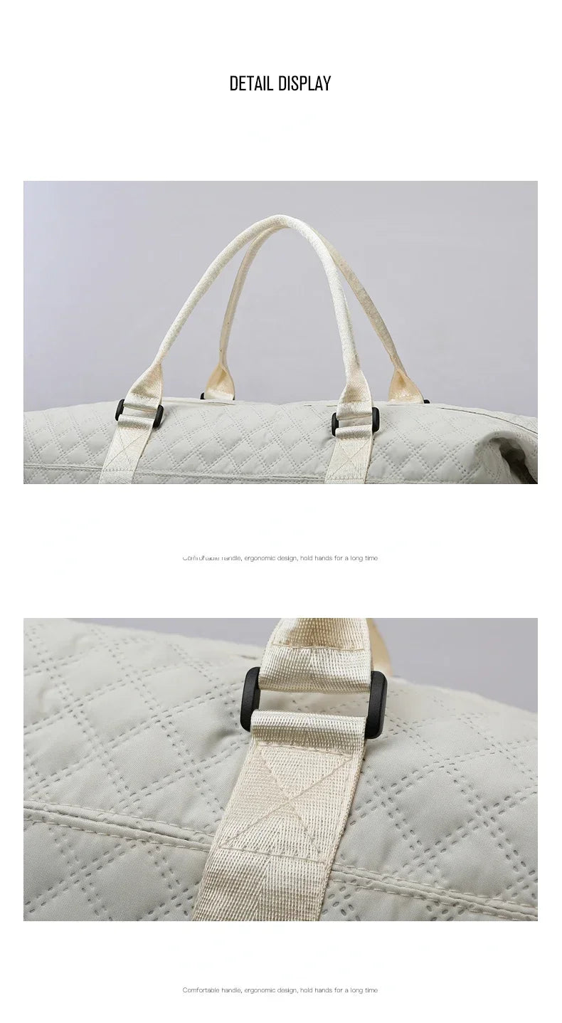 Lightweight Luggage Bag, Large Capacity Travel Duffle Bag Gym Tote Bags, Shoulder Weekender Overnight Bag