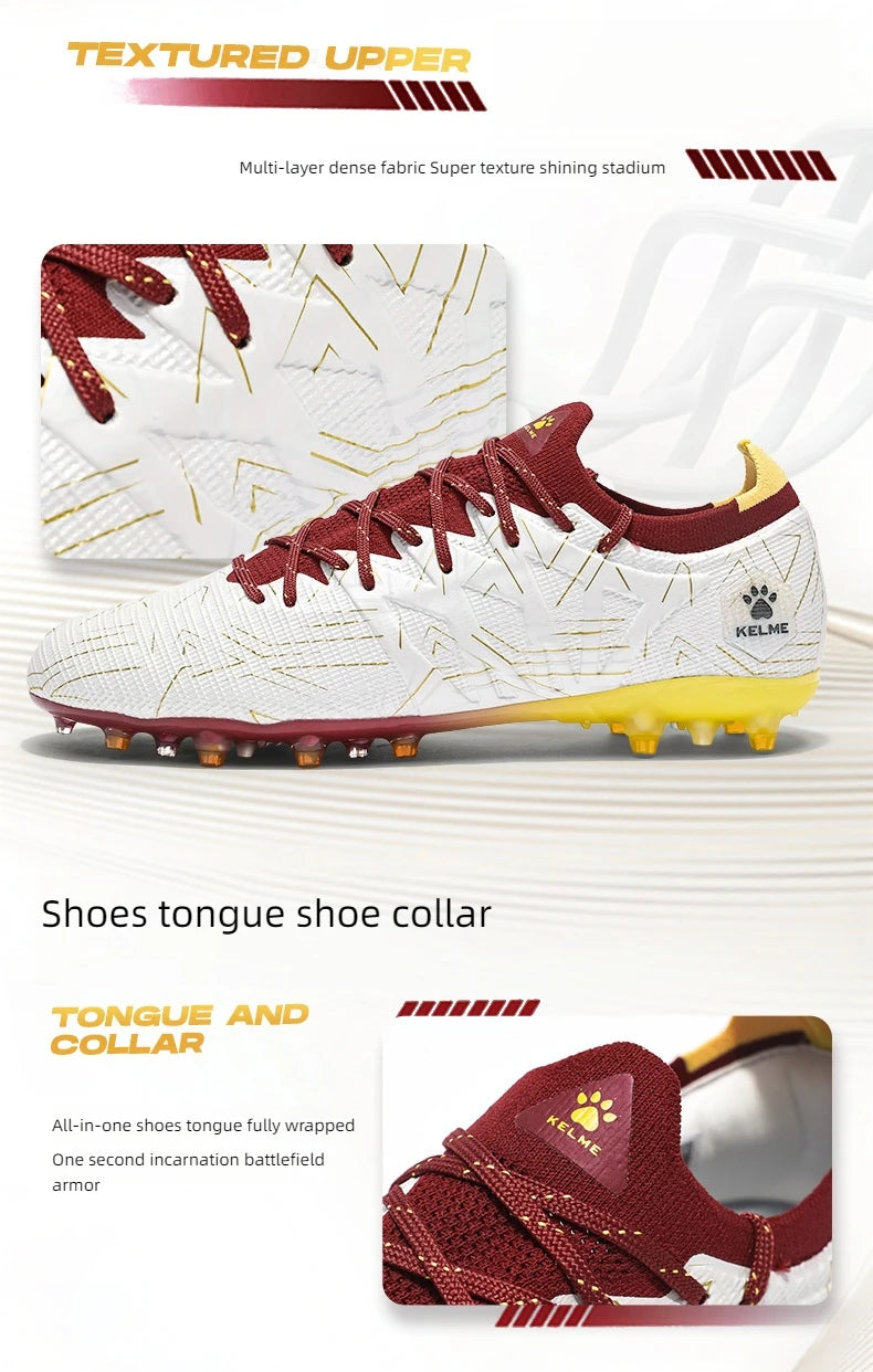 KELME Men’s Soccer Cleats – Professional AG Training Shoes