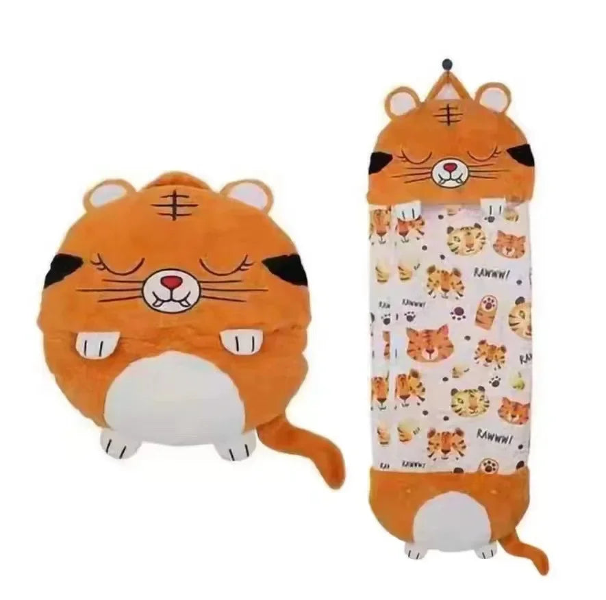 Kids Animal Sleeping Bag Plush Pillow Sleep Sack