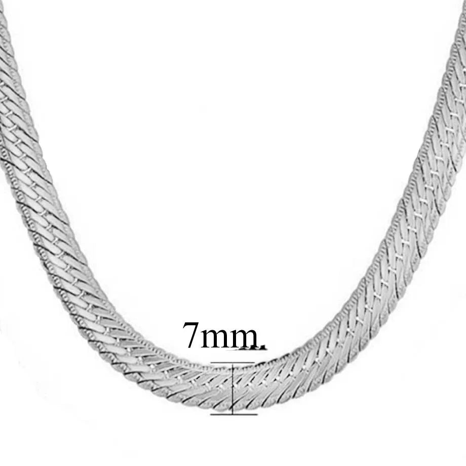 Hiphop Gold Chain For Men Hip Hop Chain Necklace 8MM Gold Color Curb Long Chain Necklaces Men's Jewelry Colar Collier