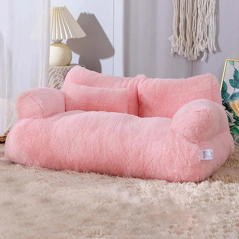 Luxury Plush Cat Sofa Bed for Cats Small Dogs