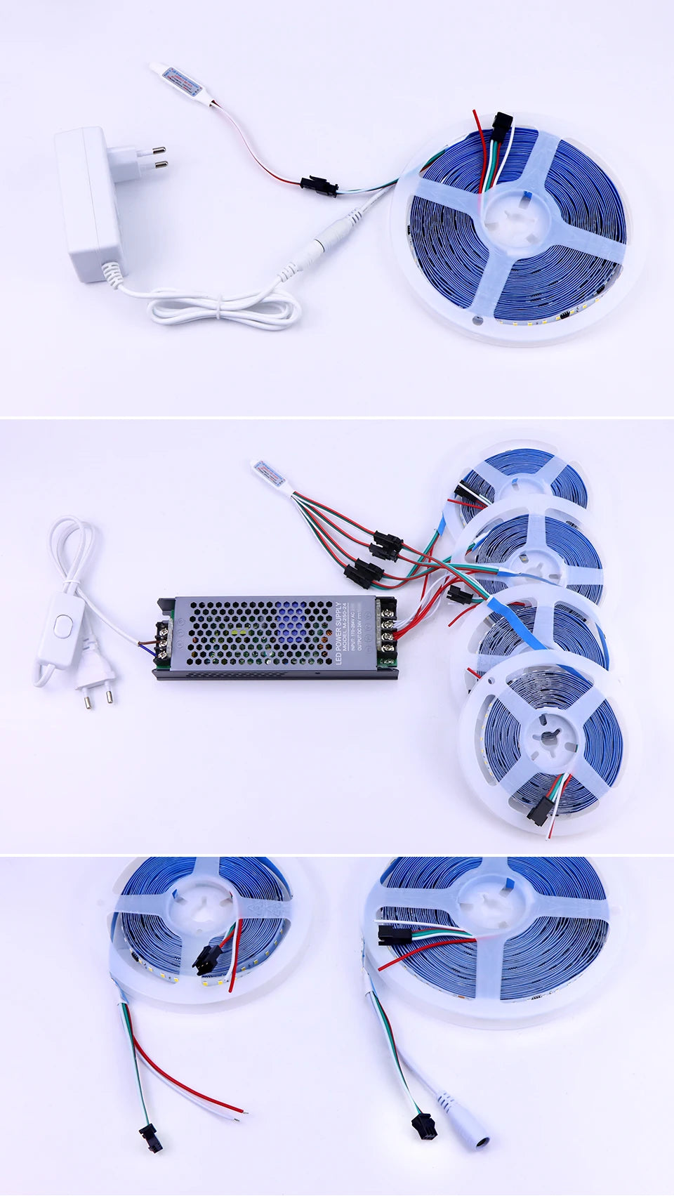 1-4pcs/lot WS2811 IC Pixel Addressable Horse Race LED Strip Light DC 24V Running Water Flowing Tape Lamp Decor 3000K/4000/6000K