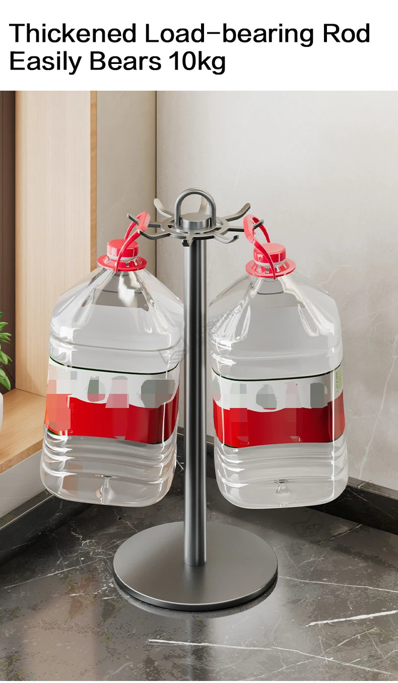 Kitchen Utensil Stand: Rotating Storage Hanger with 8 Hooks,for Countertop Organization rotatable Cooking Utensils Holder