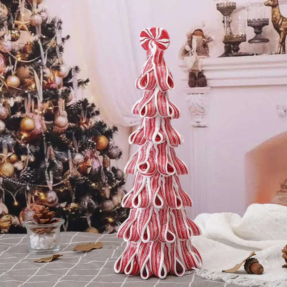 Mini Christmas Tree Decorative Miniature Christmas Tree Candy Cake Shaped Artificial Christmas Tree For Home Tabletop Decor