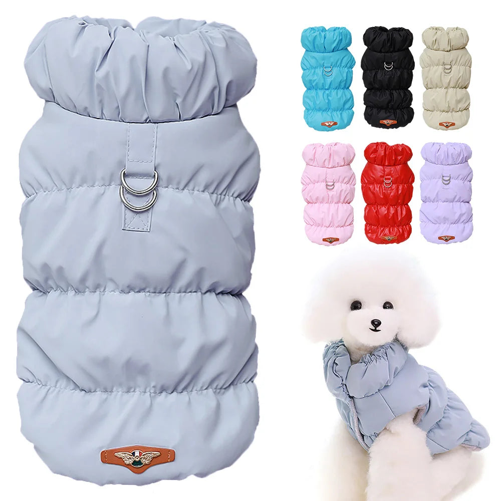 Winter Padded Dog Coat Warm Vest Small Dogs