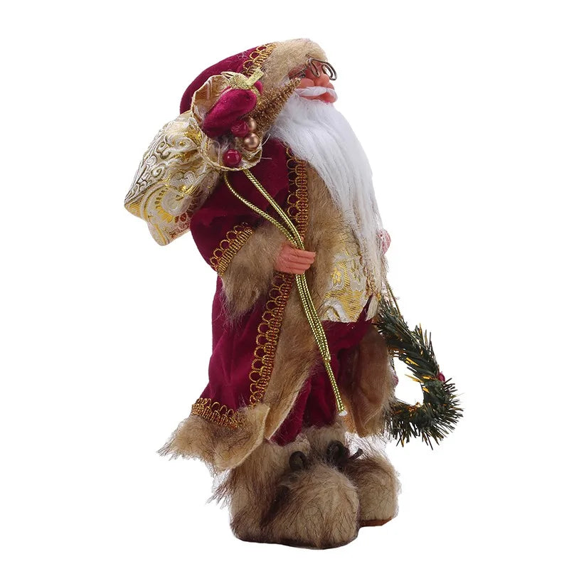 Christmas Decorations For Home Height 30Cm Santa Claus Doll Children'S Gifts Window Ornaments Navidad New Year 2025