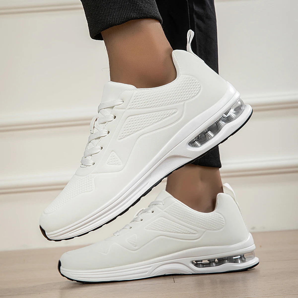 Men’s Lightweight Anti-Slip Walking Shoes – Breathable Lace-Up