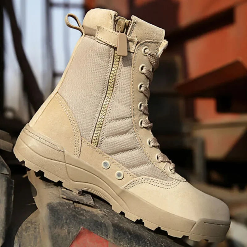 Men’s Tactical Combat Boots – Outdoor Hiking & Work Shoes