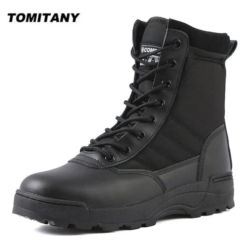 Men’s Tactical Combat Boots – Outdoor Hiking & Work Shoes