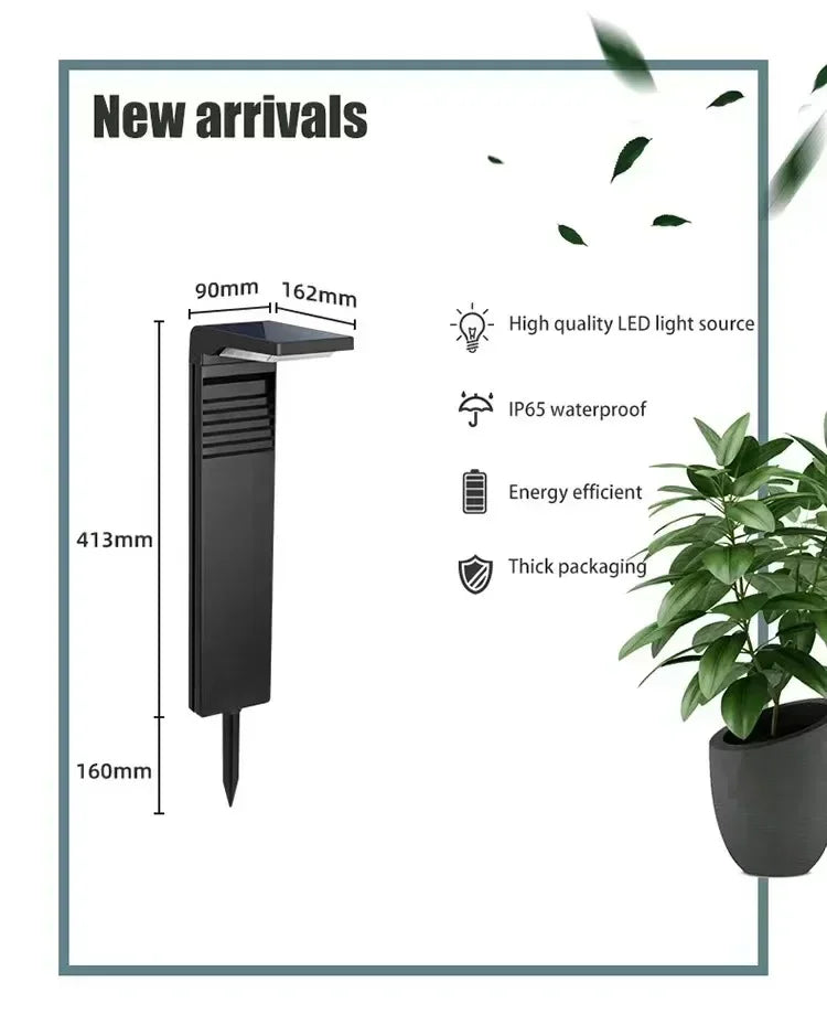 Outdoor Solar Garden Light Waterproof LED Light Grass Villa Decoration Aisle Landscape Lamp Post Garden Aisle Solar Lawn Light
