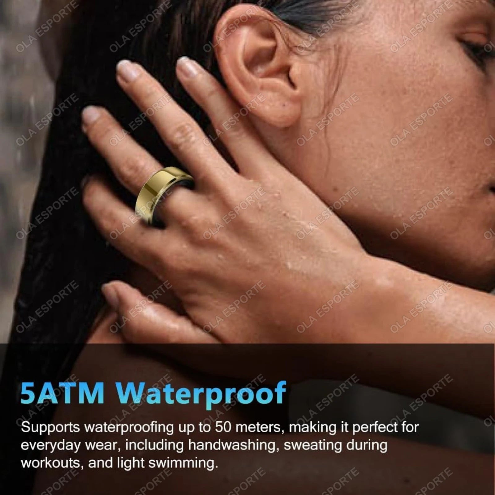 2025 Smart Ring Blood Pressure Heart Rate Sleep Monitoring Smartring IP68 & 5ATM Waterproof Multi-sport Mode Smartring Man Women