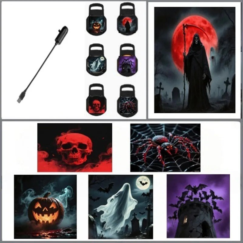 2025 Christmas Day LED Night Light USB Flexible Projector Light Holidays Party led Atmosphere Lights Starry Moon Ambient Lamp