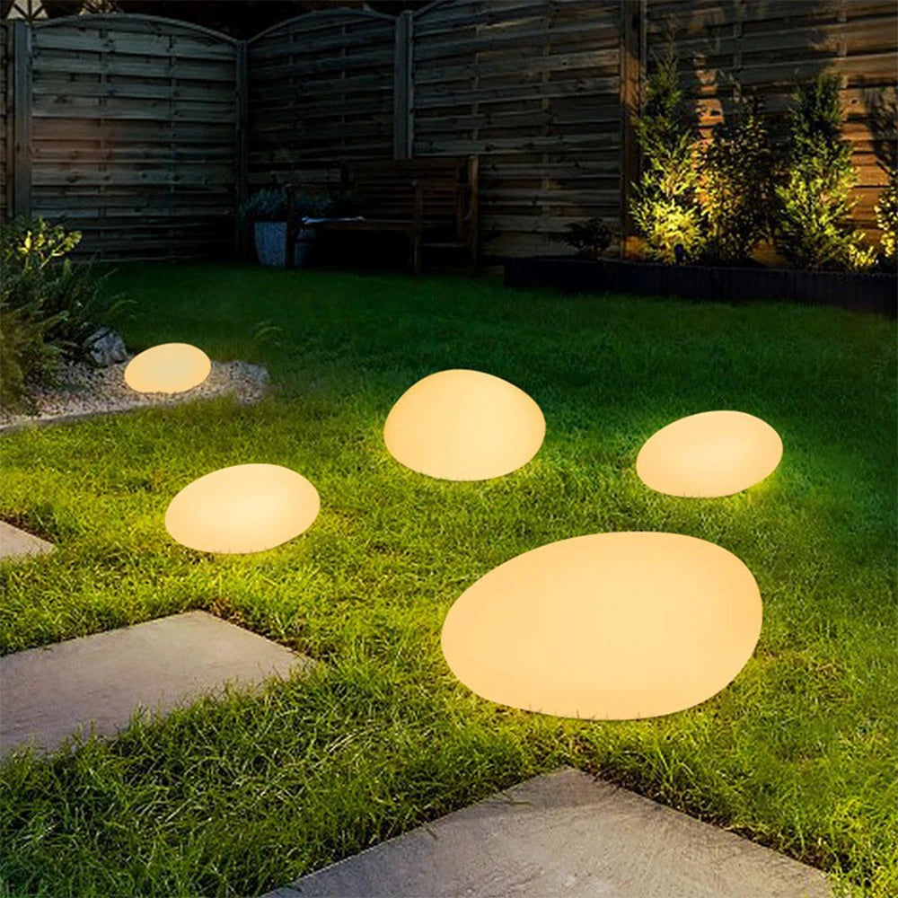 Solar LED Garden Lawn Glowing Globe Light Waterproof Patio Lawn Landscape LED Ball Lights Ambient Outdoor Garden Lamp Lights