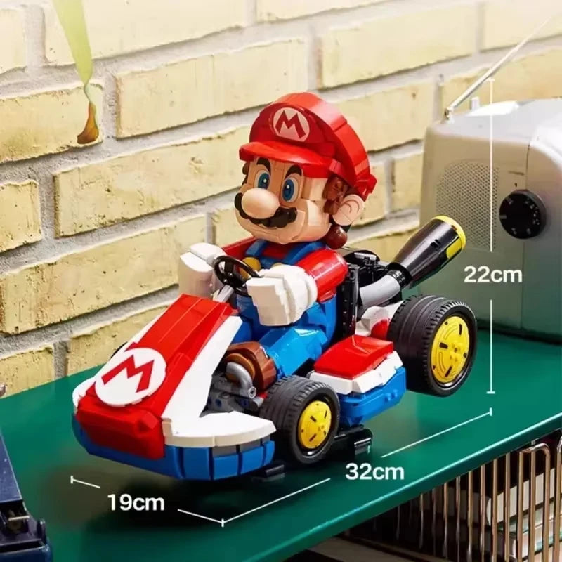 Marioed 72037 Standard Kart Model Building Blocks Classic Game Racing Car Assembly Bricks Toys Home Decor Christmas Gift
