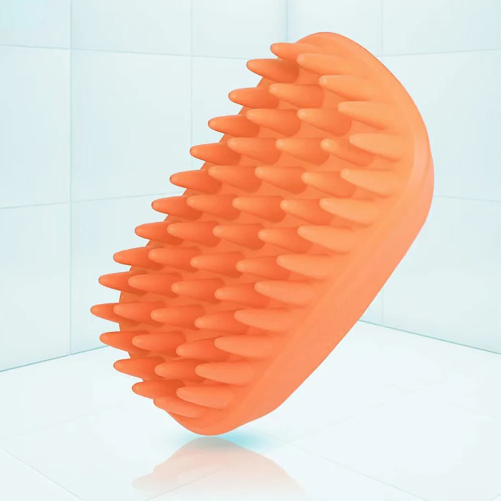 Pet Bath Comb Soft Silicone Anti Slip Soothing Beauty Massage Brush Remove Loose Hair From Cats/Dogs Pet Cleaning Products