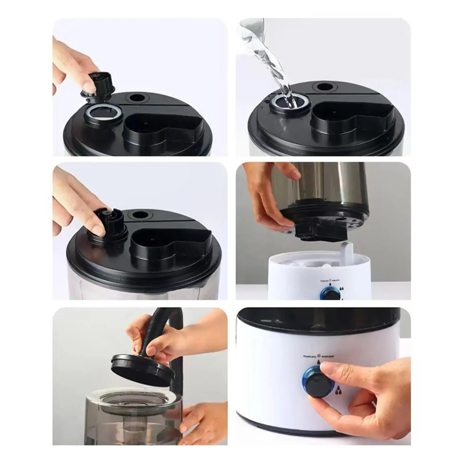 Reptile Fogger Humidifier Auto Shutdown Anti Dry Large Capacity for Turtle Chameleon Gecko Snake Terrarium Misting Machine