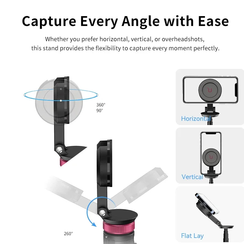 MT-84 1.53M Magnetic Selfie Stick Tripod for iPhone & Android