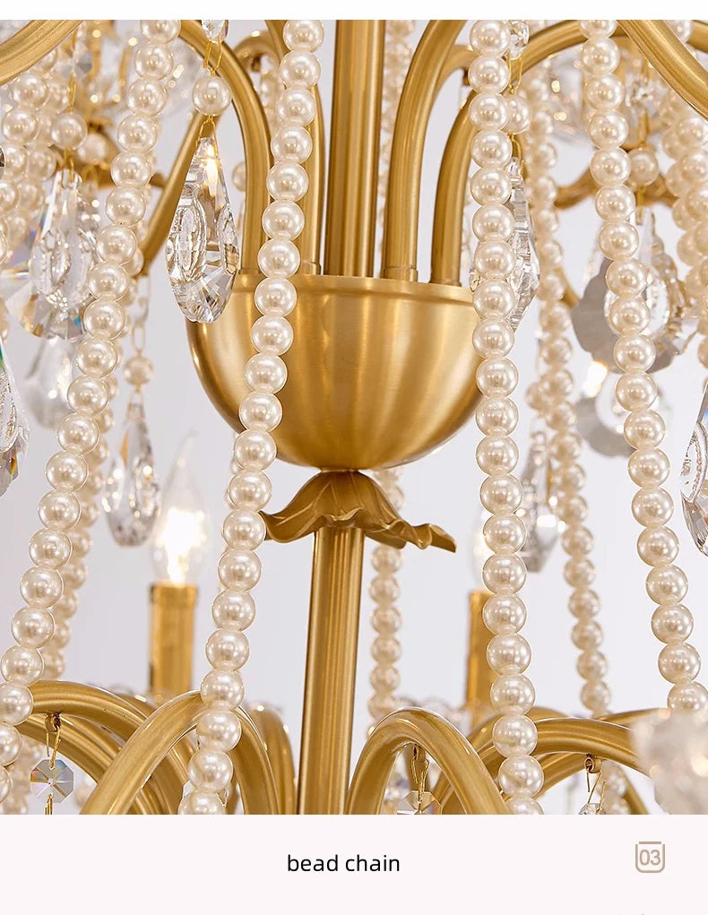 French Luxury Candle Chandelier Foyer Lustre K9 Crystal Pendant Lights French Candle Droplight Home Decor Led Lamparas Lamp