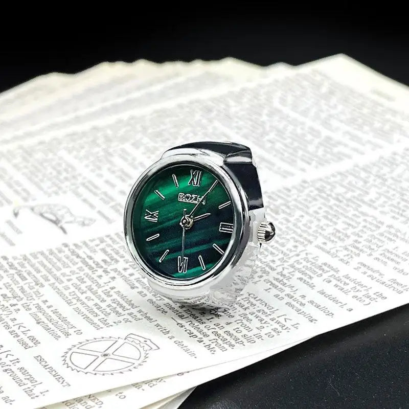 Best-Selling Vintage Look Finger Ring Watch; Alloy Shell Design; Ideal Men's Accessory Women's Gift; Quartz Fashion Watch
