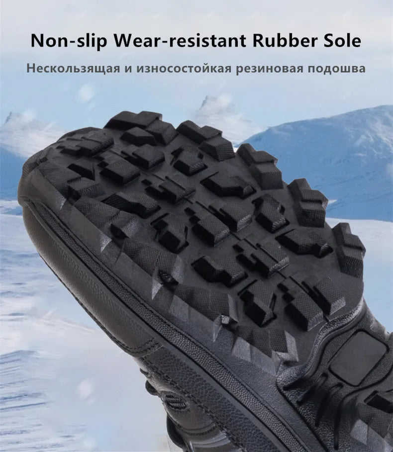 Men’s Waterproof EVA Rain Boots – Non-Slip Winter Snow Shoes