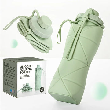Collapsible Silicone Water Bottle 600ml