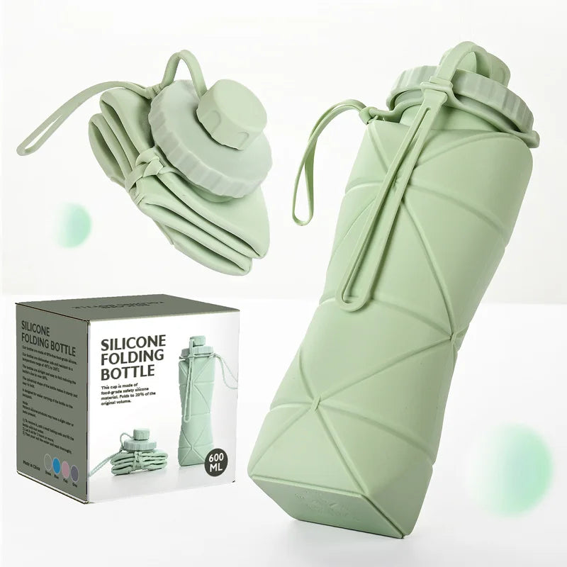 Collapsible Silicone Water Bottle 600ml