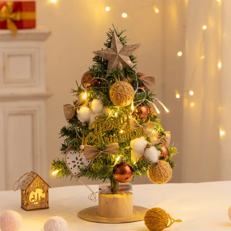 Desktop Christmas Tree Plush Christmas Tree Ornament Gift Christmas Tree Decoration DIY Christmas Tree Mini