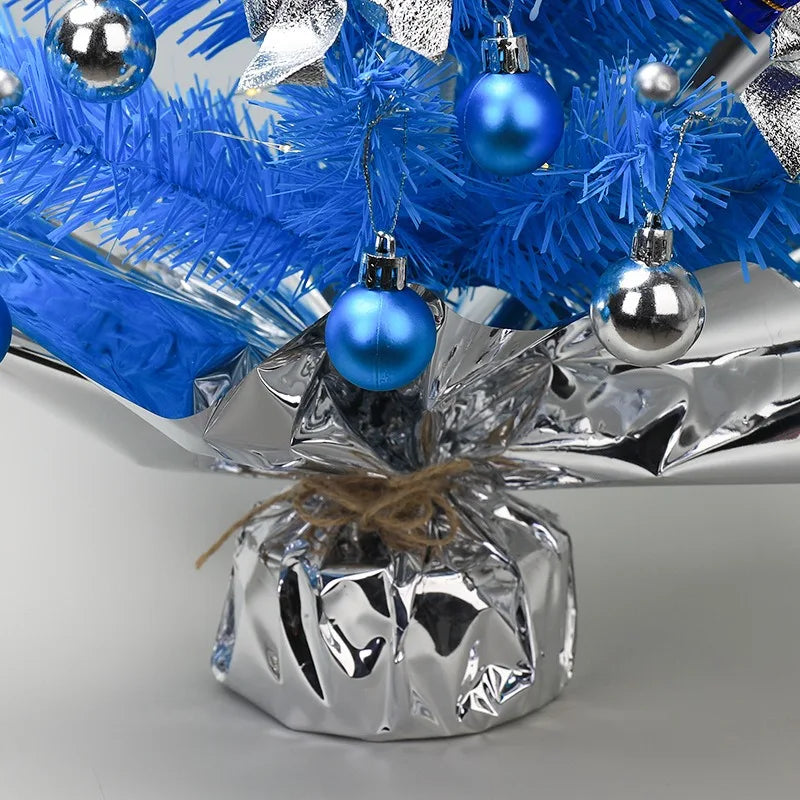 Desktop Mini Christmas Tree Pink Christmas Tree Desktop Ornament Holiday Decorations with Lights Christmas Tree 60cm/45cm