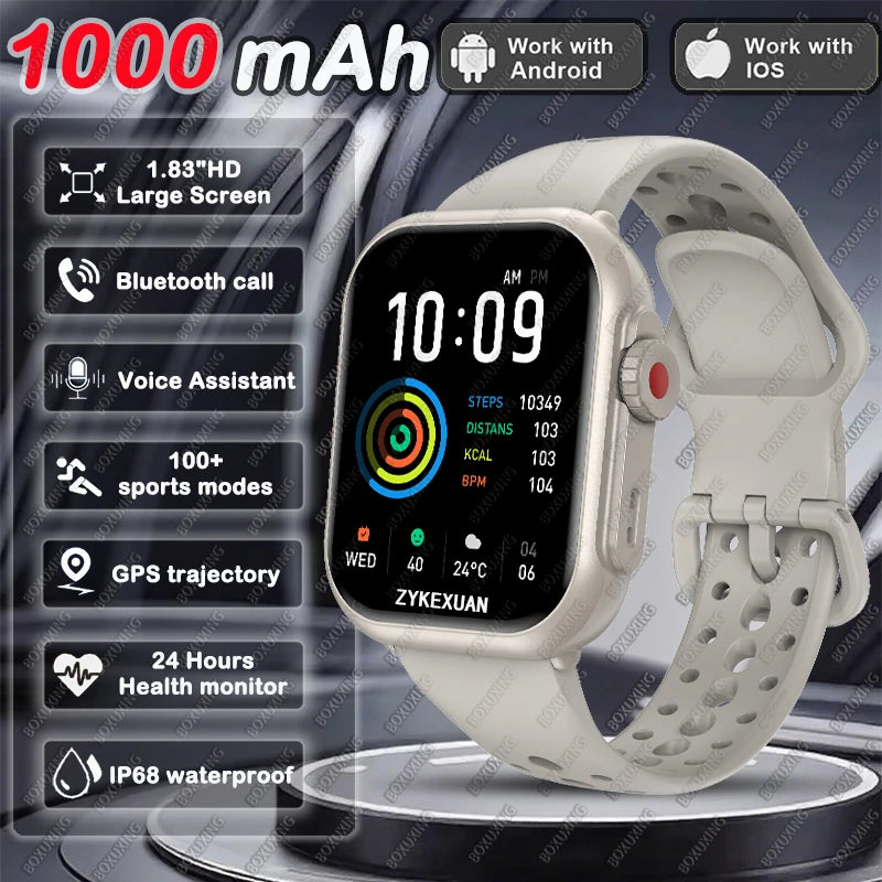 AMOLED Smart Watch with Bluetooth Call & GPS