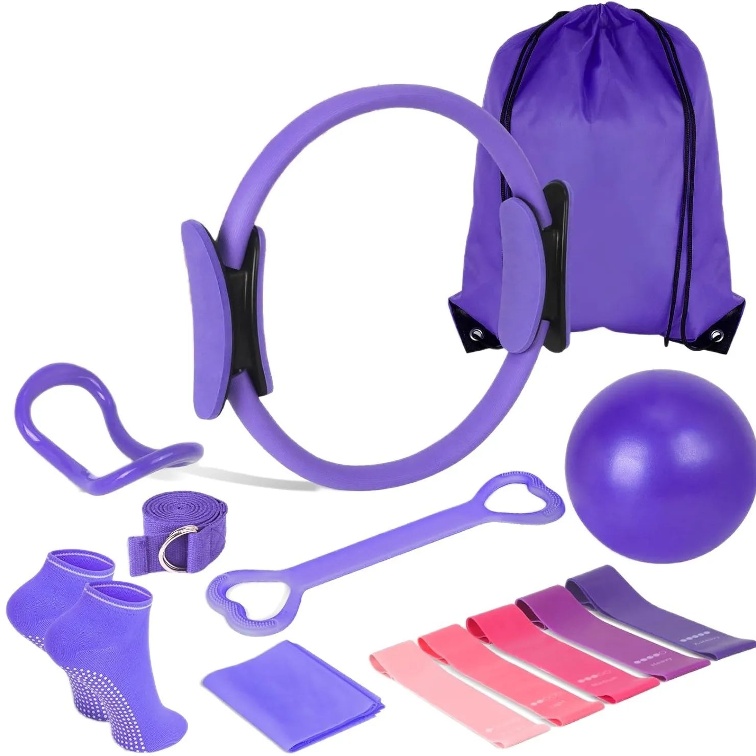 13-Piece Pilates Equipment Set for Home Workouts